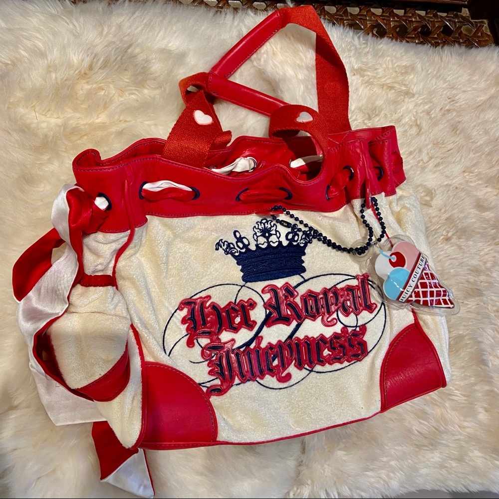 juicy couture bag & designer decal in the front